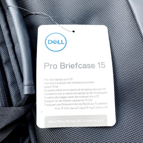 Dell New Pro Briefcase 15" Soft Carrying Case Laptop Notebook Genuine Tablet Bag - Picture 4 of 16